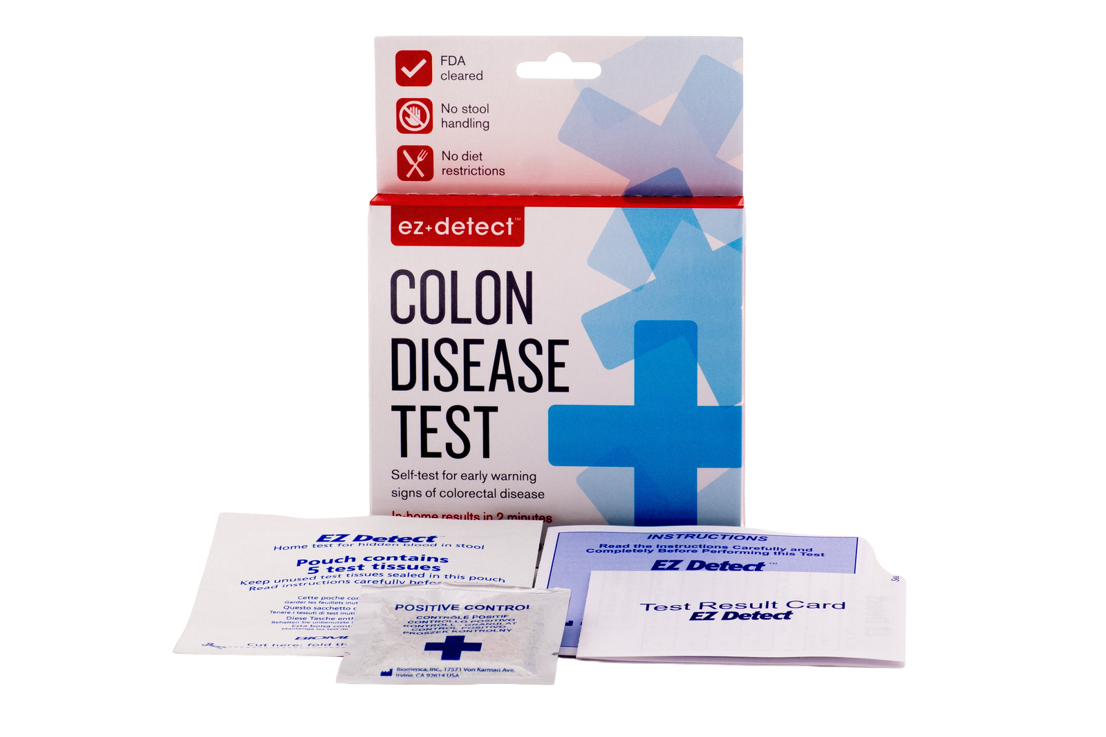 EZ Detect - Colon Disease Test. No stool sampling, instant results.